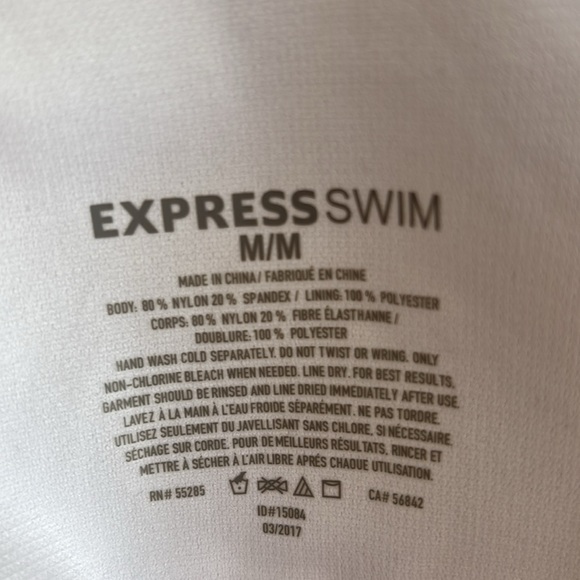 Express Swim Floral One Piece Open Back Swimsuit in Orange Size Medium - Picture 5 of 5